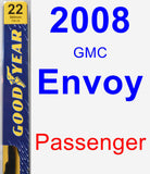 Passenger Wiper Blade for 2008 GMC Envoy - Premium