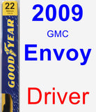 Driver Wiper Blade for 2009 GMC Envoy - Premium