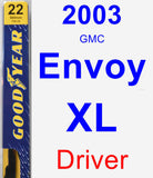 Driver Wiper Blade for 2003 GMC Envoy XL - Premium