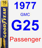 Passenger Wiper Blade for 1977 GMC G25 - Premium