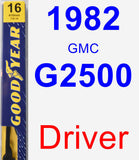 Driver Wiper Blade for 1982 GMC G2500 - Premium