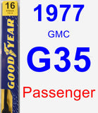 Passenger Wiper Blade for 1977 GMC G35 - Premium