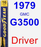 Driver Wiper Blade for 1979 GMC G3500 - Premium