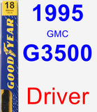 Driver Wiper Blade for 1995 GMC G3500 - Premium