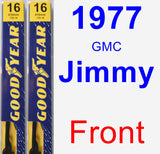 Front Wiper Blade Pack for 1977 GMC Jimmy - Premium