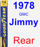 Rear Wiper Blade for 1978 GMC Jimmy - Premium