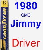 Driver Wiper Blade for 1980 GMC Jimmy - Premium