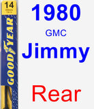Rear Wiper Blade for 1980 GMC Jimmy - Premium
