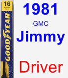 Driver Wiper Blade for 1981 GMC Jimmy - Premium
