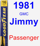 Passenger Wiper Blade for 1981 GMC Jimmy - Premium