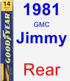 Rear Wiper Blade for 1981 GMC Jimmy - Premium