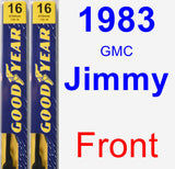 Front Wiper Blade Pack for 1983 GMC Jimmy - Premium