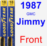 Front Wiper Blade Pack for 1987 GMC Jimmy - Premium