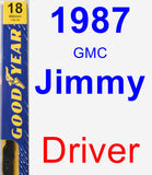 Driver Wiper Blade for 1987 GMC Jimmy - Premium