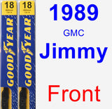 Front Wiper Blade Pack for 1989 GMC Jimmy - Premium