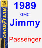 Passenger Wiper Blade for 1989 GMC Jimmy - Premium
