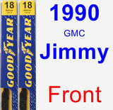 Front Wiper Blade Pack for 1990 GMC Jimmy - Premium