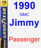 Passenger Wiper Blade for 1990 GMC Jimmy - Premium