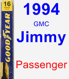 Passenger Wiper Blade for 1994 GMC Jimmy - Premium