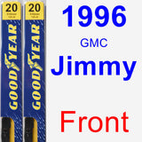 Front Wiper Blade Pack for 1996 GMC Jimmy - Premium