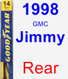 Rear Wiper Blade for 1998 GMC Jimmy - Premium