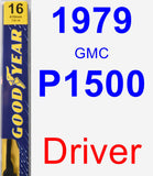 Driver Wiper Blade for 1979 GMC P1500 - Premium