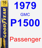 Passenger Wiper Blade for 1979 GMC P1500 - Premium