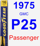 Passenger Wiper Blade for 1975 GMC P25 - Premium