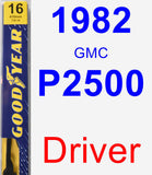 Driver Wiper Blade for 1982 GMC P2500 - Premium