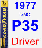 Driver Wiper Blade for 1977 GMC P35 - Premium