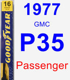 Passenger Wiper Blade for 1977 GMC P35 - Premium