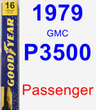 Passenger Wiper Blade for 1979 GMC P3500 - Premium