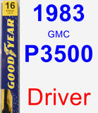 Driver Wiper Blade for 1983 GMC P3500 - Premium