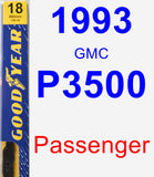 Passenger Wiper Blade for 1993 GMC P3500 - Premium