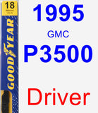 Driver Wiper Blade for 1995 GMC P3500 - Premium