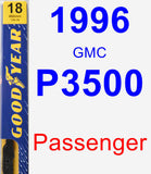 Passenger Wiper Blade for 1996 GMC P3500 - Premium