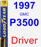 Driver Wiper Blade for 1997 GMC P3500 - Premium