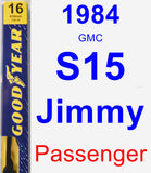 Passenger Wiper Blade for 1984 GMC S15 Jimmy - Premium