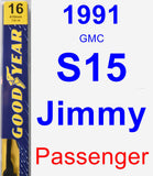 Passenger Wiper Blade for 1991 GMC S15 Jimmy - Premium