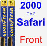 Front Wiper Blade Pack for 2000 GMC Safari - Premium