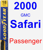 Passenger Wiper Blade for 2000 GMC Safari - Premium