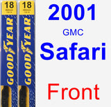 Front Wiper Blade Pack for 2001 GMC Safari - Premium