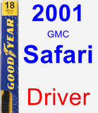 Driver Wiper Blade for 2001 GMC Safari - Premium