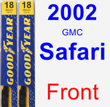 Front Wiper Blade Pack for 2002 GMC Safari - Premium