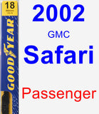 Passenger Wiper Blade for 2002 GMC Safari - Premium