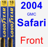 Front Wiper Blade Pack for 2004 GMC Safari - Premium