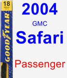 Passenger Wiper Blade for 2004 GMC Safari - Premium