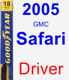 Driver Wiper Blade for 2005 GMC Safari - Premium