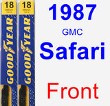 Front Wiper Blade Pack for 1987 GMC Safari - Premium