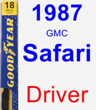 Driver Wiper Blade for 1987 GMC Safari - Premium